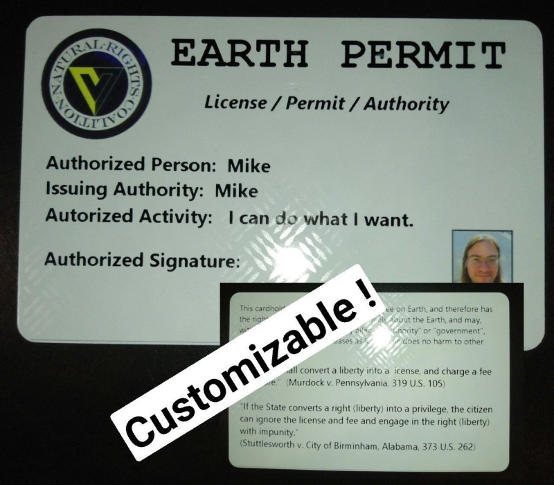 Earth Permit Card